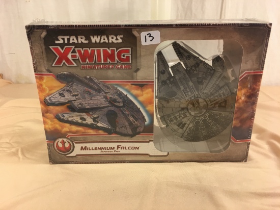 Collector New Sealed Star Wars X-Wing Minitures game Millennium Falcon 9.1/2x 6.1/2"