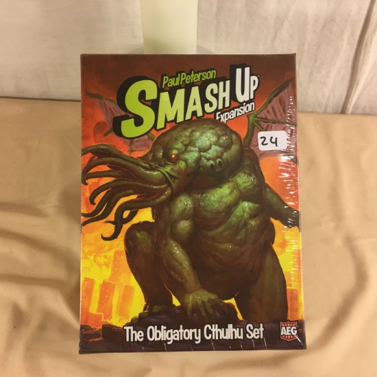 Collector New Sealed AEG Paul Peterson Smash Up Expansion Obligatory Cthulhu 6.3/4x 7.3/4'