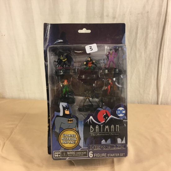 Collector NIB DC Hero Clix Batman The Animated Series  6 Figure Set 8x 5.1/4"