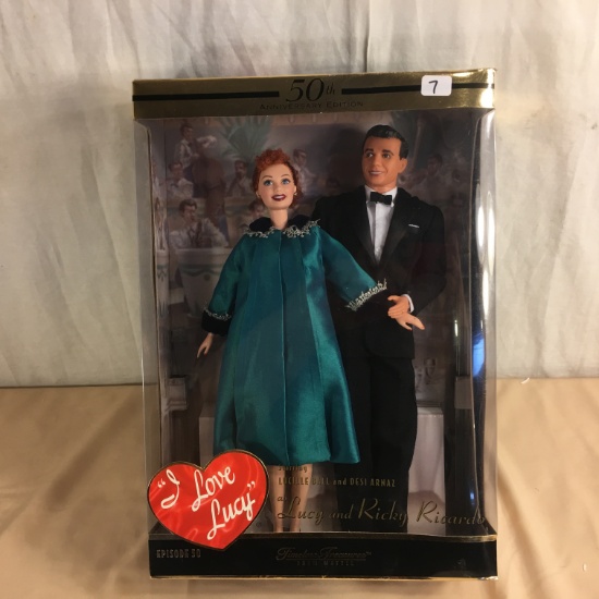 NIB Collector Timeless Treasures From Mattel 50th Anniversary Edition I Love Lucy Doll 13"tall