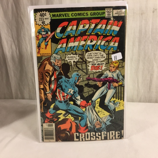 Collector Vintage Marvel Comics Captain America Comic Book No.233