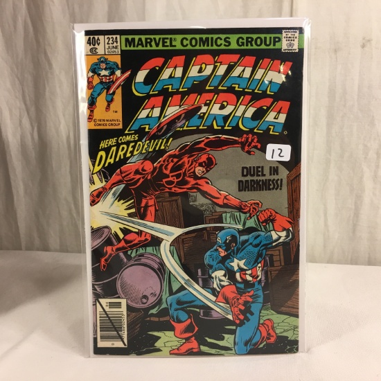 Collector Vintage Marvel Comics Captain America Comic Book No.234