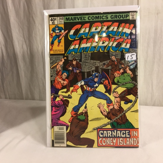 Collector Vintage Marvel Comics Captain America Comic Book No.240