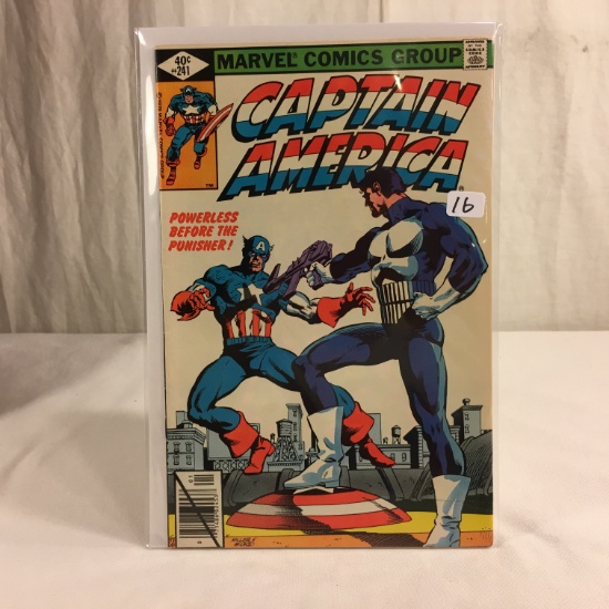 Collector Vintage Marvel Comics Captain America Comic Book No.241