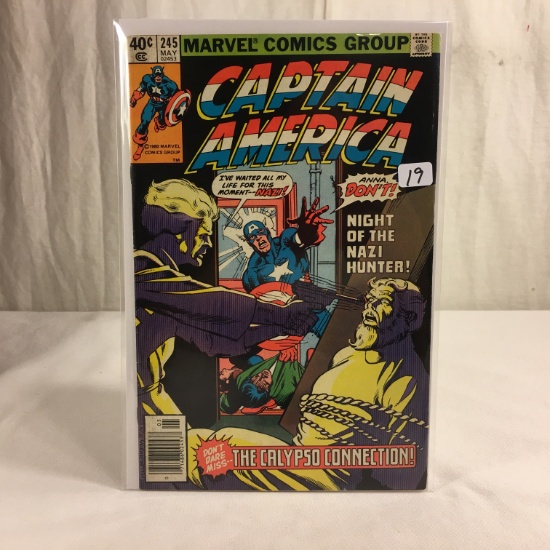 Collector Vintage Marvel Comics Captain America Comic Book No.245