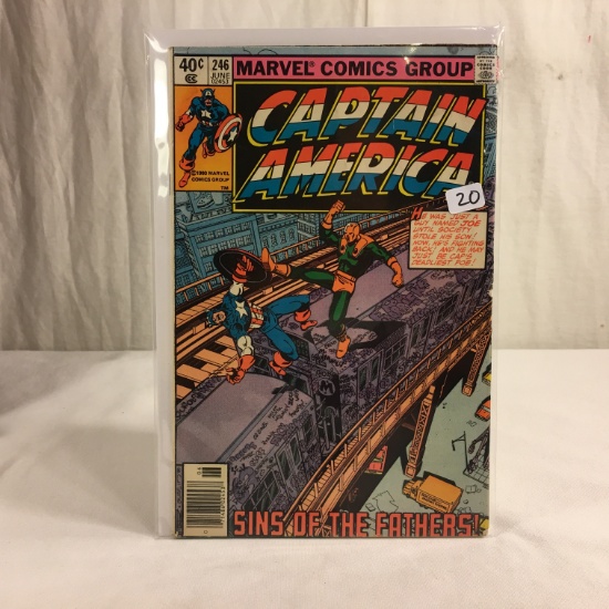 Collector Vintage Marvel Comics Captain America Comic Book No.246
