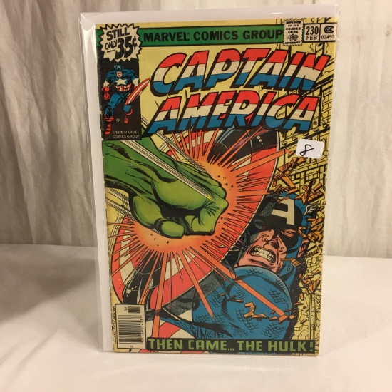 Collector Vintage Marvel Comics Captain America Comic Book No.230