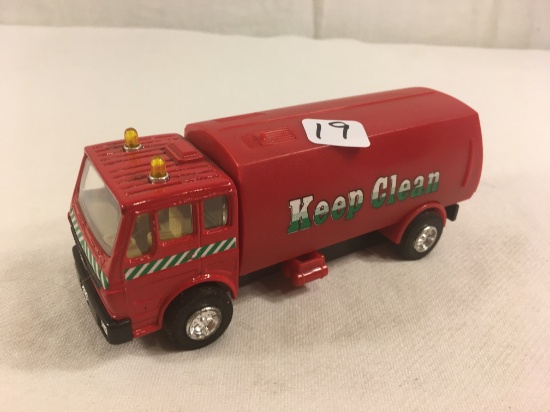 Collector Loose Vintage Plastic Truck Keep Clean Red Truck Size: 5.1/2" Long