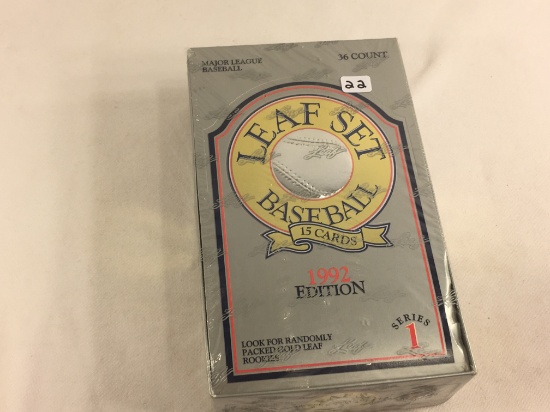 New Sealed Collector 1992 Edition Leaf Set Major League Baseball  15 Cards Series 1
