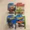 Lot of 4 Pieces Collector New in Package Hot wheels Mattel 1/64 Scale Die-Cast Metal Cars