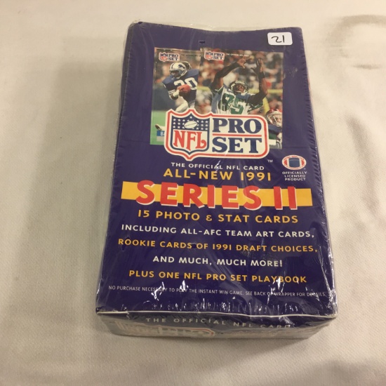 New Sealed in Box - Collector Pro NFL Set All-New 1991 Series II Football Sport Trading Cards