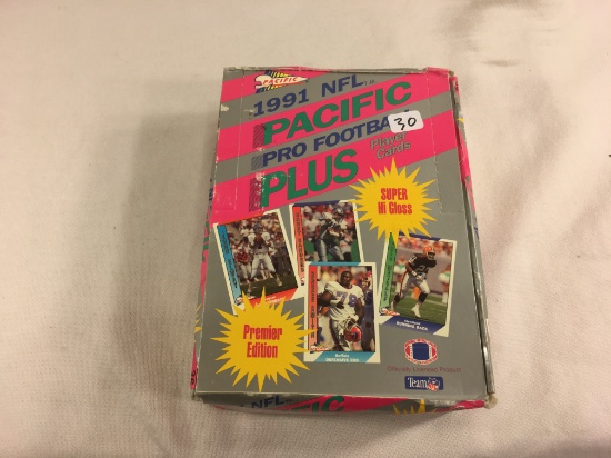 Box has Been Open- But, each Package Still Sealed -1991 NFL Pacific Pro Football Plus Sport Trading