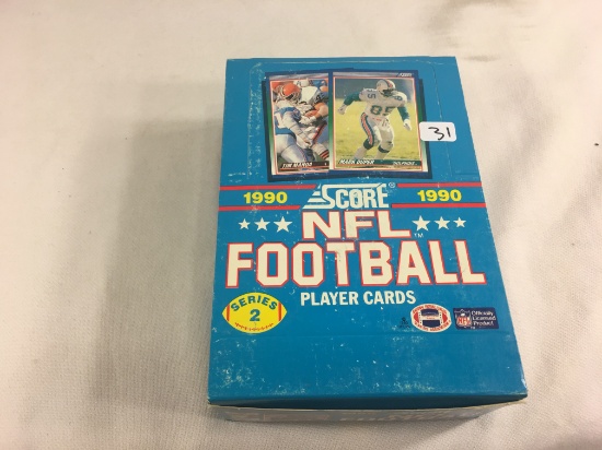 Box has Been Open- But, each Package Still Sealed - 1990 Score NFL Football Player Sport Trading Car