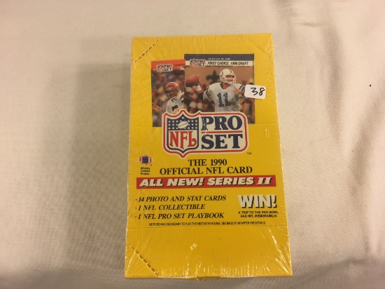 New Sealed in Box - 1990 NFL Pro Set The Official NFl Card Series II Sport Trading Cards