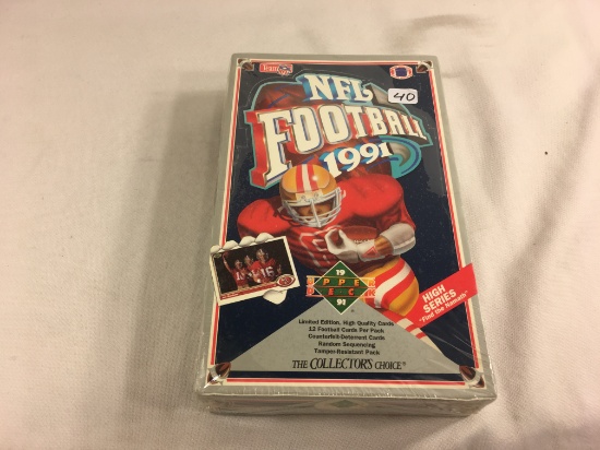 New Sealed in Box - 1991 Upper Deck  NFL Football Sport Trading Cards