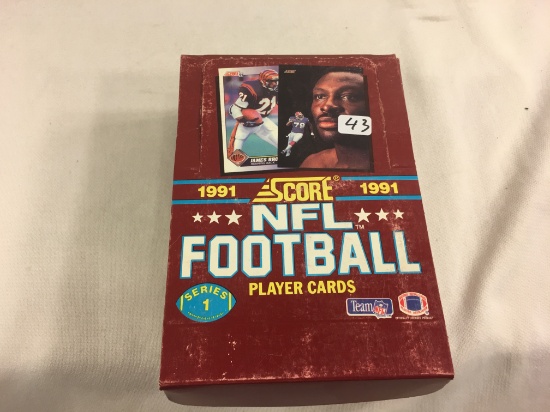 Box has Been Open- But, each Package Still Sealed -1991 Score NFL Football Player Trading Sport Card