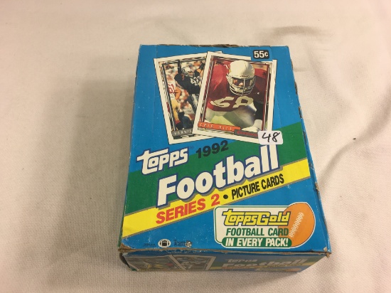 Box has Been Open- But, each Package Still Sealed -1992 Topps Football Series 2 Pictured Cards