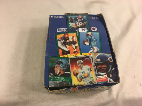 Box has Been Open- But, each Package Still Sealed -1991 Fleer Football Sport Trading Cards