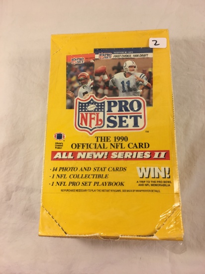 Collector Loose in Box But, Sealed In Package -1990 NFL Pro Set Football Trading Cards