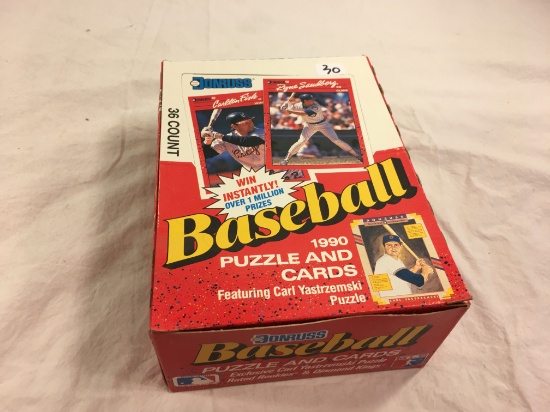 Collector Loose in Box But, Sealed in Package -1990 Donruss Baseball Puzzle and Sport Cards