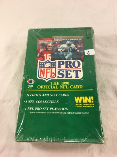 Collector Loose in Box But, Sealed In Package -1990 NFL Pro Set Football Trading Cards