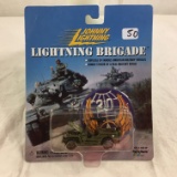 Collector Playing Mantis Johnny Lightning Brigade Military Gunner Truck With Badge