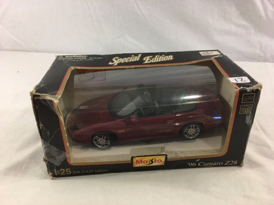 Collector Loose In Box Maisto Special Edition 96 Camaro Z28 1:25 Scale Die Cast Metal