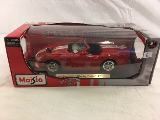 Collector Loose In Box Maisto Special Edition Shelby Series 1 1:18 Scale Die-Cast Red