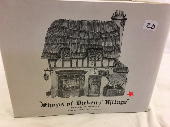 HVC Shops Of Dicken's Village Handpainted Porcelain Dept. 56 " B\ox Size:9.5x7.5" Box