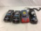 Lot of 4 Pieces Collector Nascar Tin Cars/Lunchbox and Telephone - See Pictures