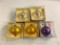 Lot of 5 Pieces Collector Sport Christmas Ornaments Assorted Sizes - See Photos