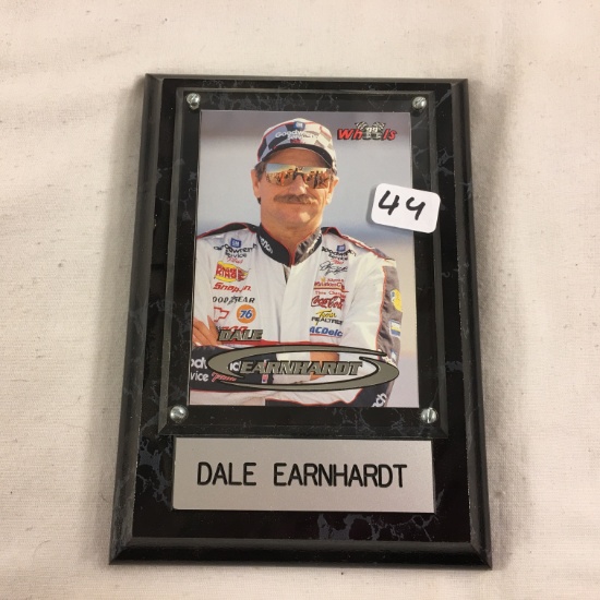 Collector Nascar Dale Eranhardt Trading Card in Wood Frame - See Pictures