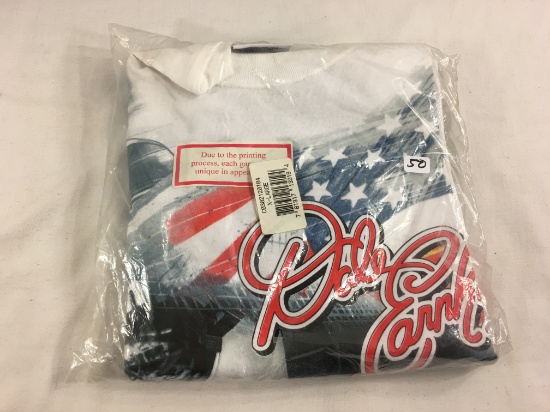 Collector New Sealed Plastic Dale Eranhardt Nascar T-Shirt Size: X-Large White Color