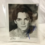 Black & White Star Trek Character Cruise Trek Picture Autographed By:Jonathan Del Arco 8x10