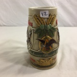 Collector Budweiser Clydesdales Stein/Mug Ceramic Size:6.1/2