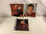 Lot of 3 Pieces Collector Star trek Picture 10x8