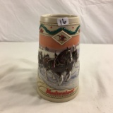 Collector 1996 Budwieser Holiday Stein Amerian Homestaed Ceramic Size: 6.7/8