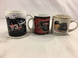 Lot of 3 Pieces Collector Loose Ceramic Mug/Cup Nascar Assorted sizes - See Pictures