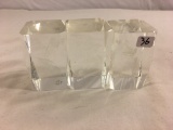 Lot of 3 Pieces Collector Loose Plaxi/Crystal Glass Nascar Paper Wieght Size: 3.5x2