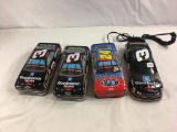 Lot of 4 Pieces Collector Nascar Tin Cars/Lunchbox and Telephone - See Pictures