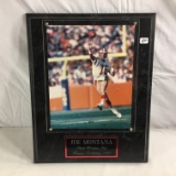 Collector Sport Football Picture Joe Montana Best Wishes Ric In Plaque Size: 15x12