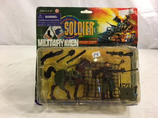 Collector Soldier Force Miltray Men Play Set 3-4"Tall - See Picture Box Has Damage