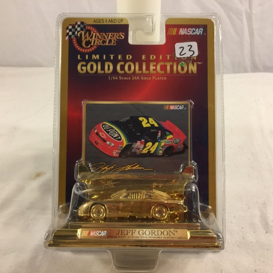 Collector NIP Winner's Circle Nascar Limited Edt. Gold 1/64 Scale 24kt Gold Plated
