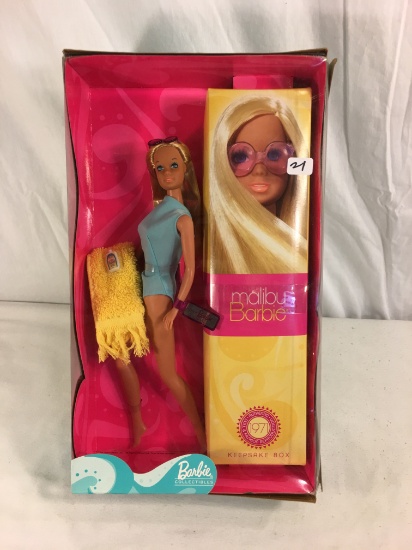 Collector NIB Barbie Mattel Malibu Barbie 13.5"Tall Box