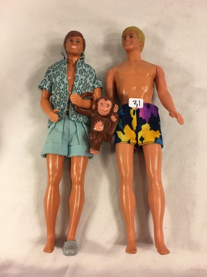 Lot of 2 Pieces Collector Loose Mattel Ken Doll Barbie Mattel 12"Tall Figures