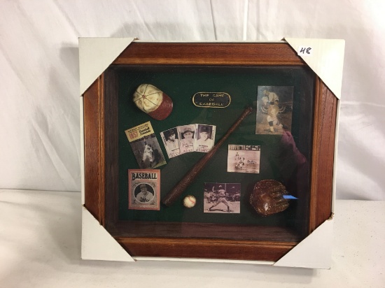 Collector Shadow Box Frame The Game of Baseball Size: 14x12" Box