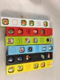 Lot of 6 Box Of Set Super Mario Buttons Assorted Characters - See Pictures
