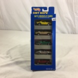 Collector NIP Hot wheels 60' Muscle Cars 5-Pack Figt Set Cars 1/64 Scale Diecast Metal Cars