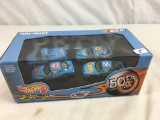 Collector NIP Hot Wheels Racing 50th Anniversary Nascar Walmart #43 4 Pack Set 1/64 Scale