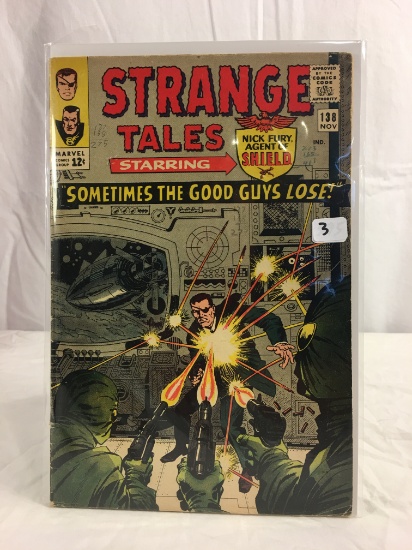 Collector Vintage Marvel Comics Strange Tales Satrring Nick Fury, Agent Of Shield #138 Comic Book